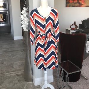 Chevron stripes dress!